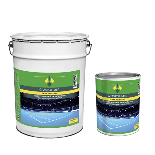 Спортивный полиуретановый наливной пол GRASPOLIMER PU27-SPF